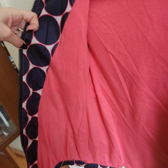 Nicole Miller blue and pink polka dot child's jacket - Picture 4 of 7